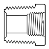 3/8 X 1/4 PVC 40 TRD BUSH - - Pressure